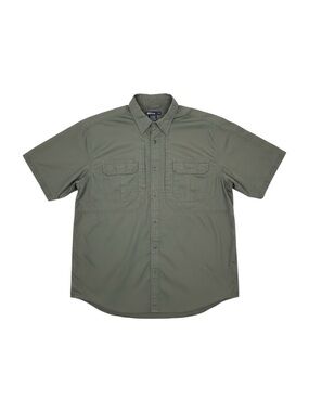 5.11 Tactical Taclite Pro Short Sleeve Shirt TDU Green Ripstop Men’s XL